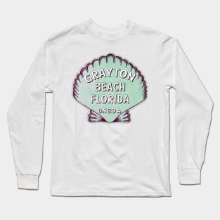 Grayton Beach Florida 30A Vintage Shell 30 A Long Sleeve T-Shirt